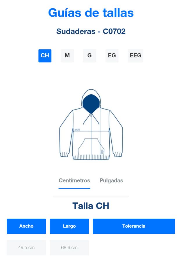 Sudadera con Capucha, Cangurera y Cierre Unisex para Adulto · 50% Algodón 50% Poliéster - Image 2