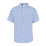 Camisa Oxford Manga Corta para Caballero · 75% Algodón 25% Poliéster