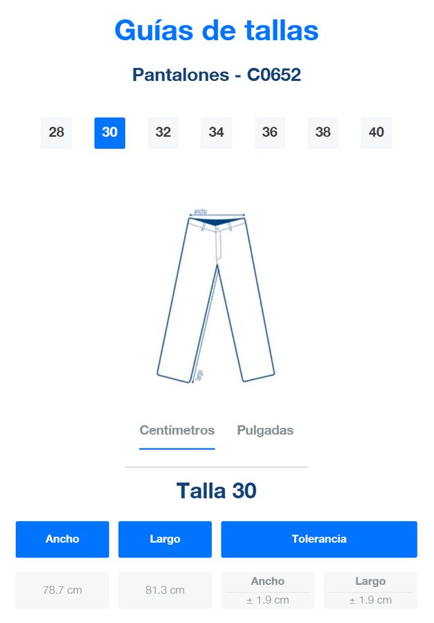 Pantalón de Gabardina para Caballero · 65% Poliéster 35% Algodón - Image 8