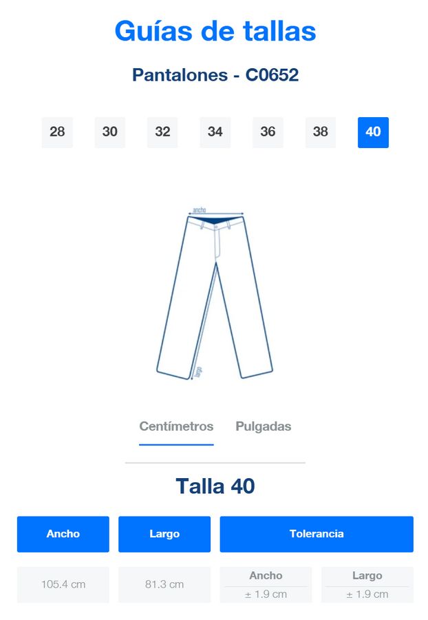 Pantalón de Gabardina para Caballero · 65% Poliéster 35% Algodón - Image 13